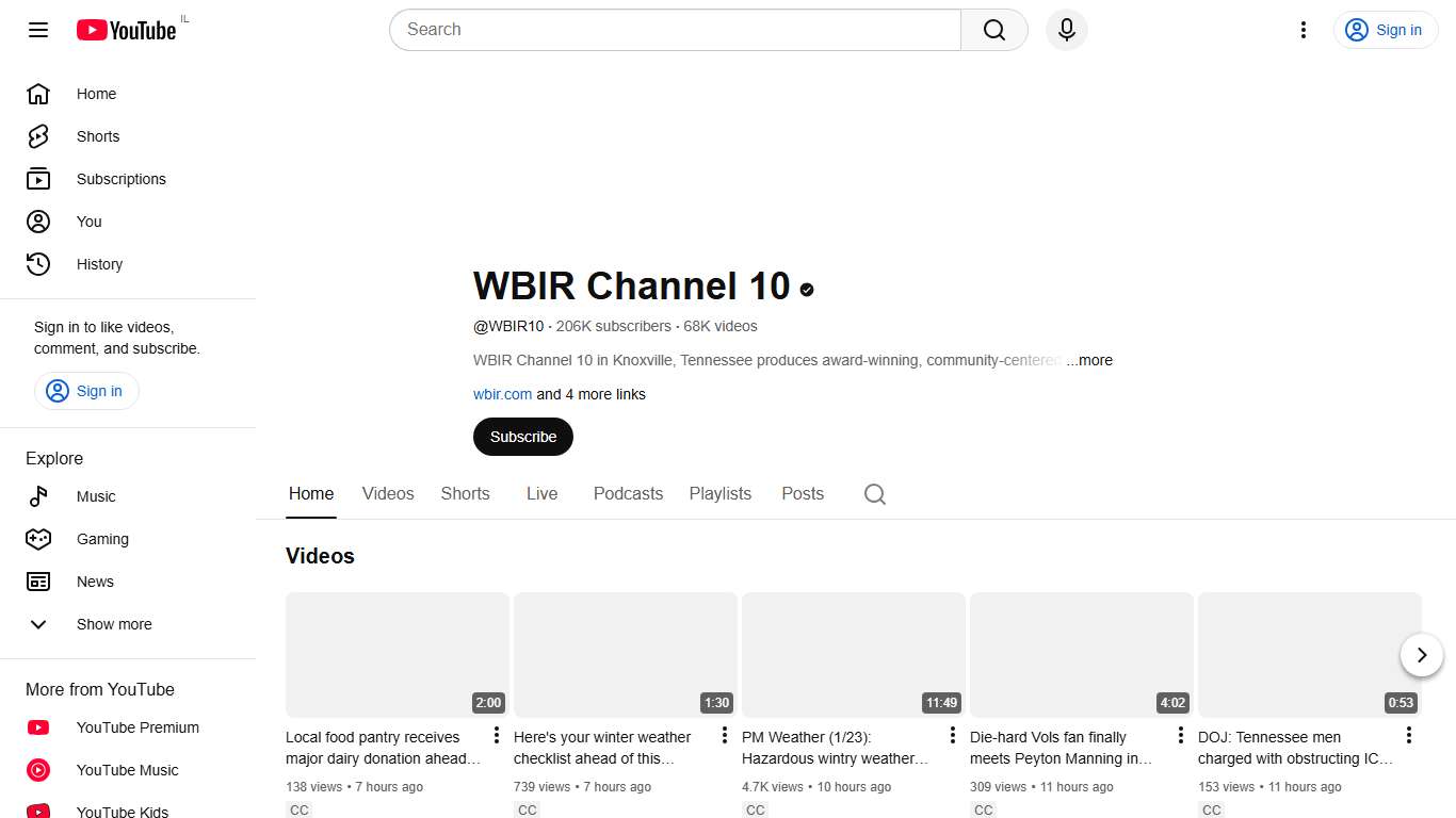 WBIR Channel 10 - YouTube